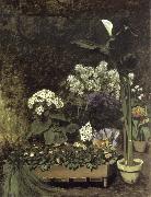 Pierre-Auguste Renoir Still Life-Spring Flowers in a Greenhouse France oil painting artist